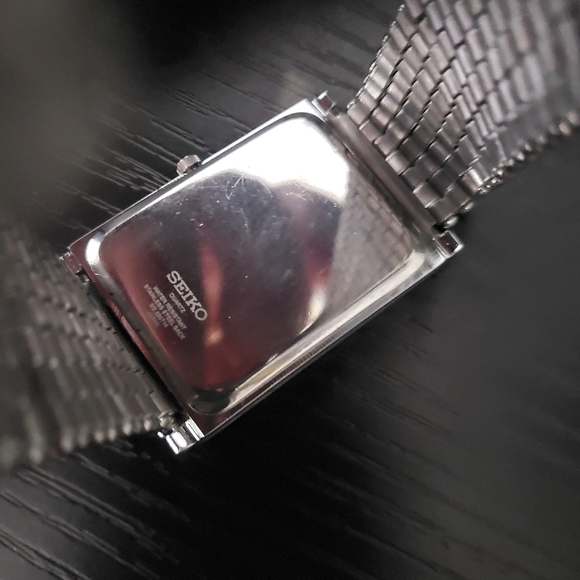 🔥RARE - NEW Old Stock Seiko SQ Tank Roman Dial Quartz Men's Watch - Picture 2 of 4